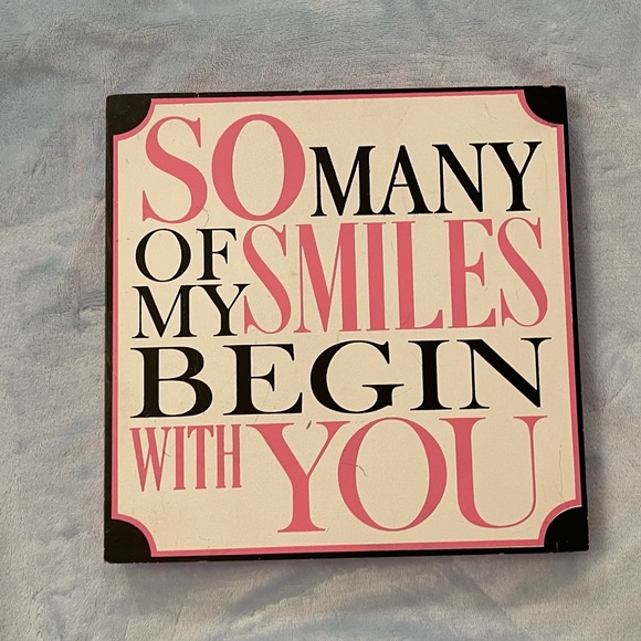 So many of my smiles begin with you nursery decor - Picture 2 of 8